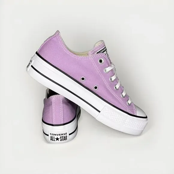 New Womens Converse Chuck Taylor All Star Lift Platform Multi Sz Purple Amethyst - Picture 6 of 16